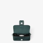 FENDI Baguette® Mini Dark green Selleria bag with 309 hand-sewn topstitches - Image 6